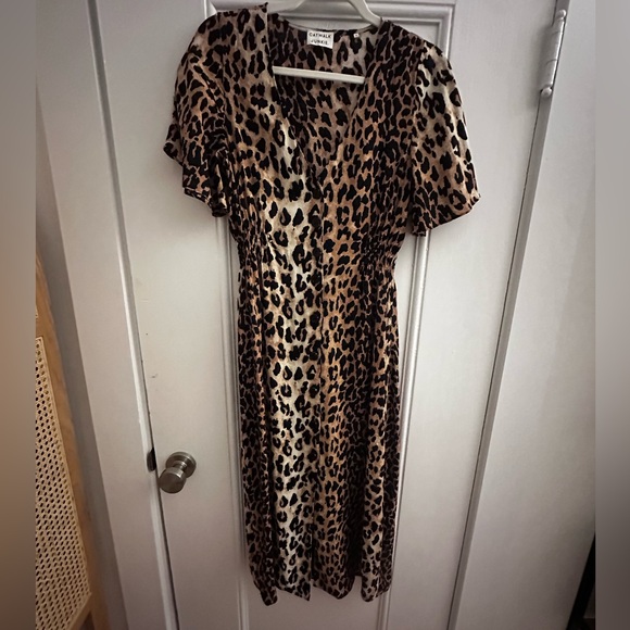 NWOT Catwalk Junkie Midi Leopard Dress - Picture 3 of 9